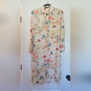 Zara Woman Floral Midi Dress